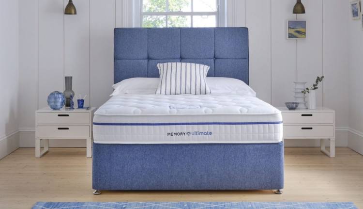 Ashford divan base with 4500 pocketed springs mattress (headboard sold separately)