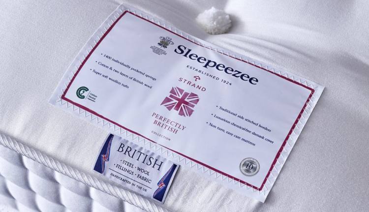 Part of the Sleepeezee Perfectly British range