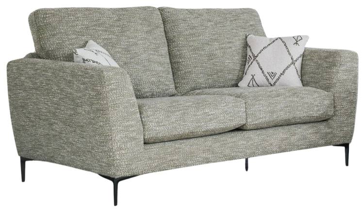 2 seater Inka sofa (standard back) in fabric 5530, small scatter cushions in 5020