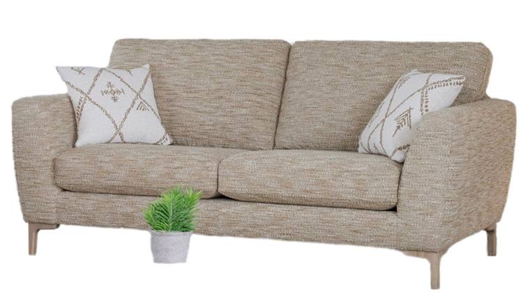  3 seater Inka sofa (standard back) in fabric 5533, large scatter cushions in 5023