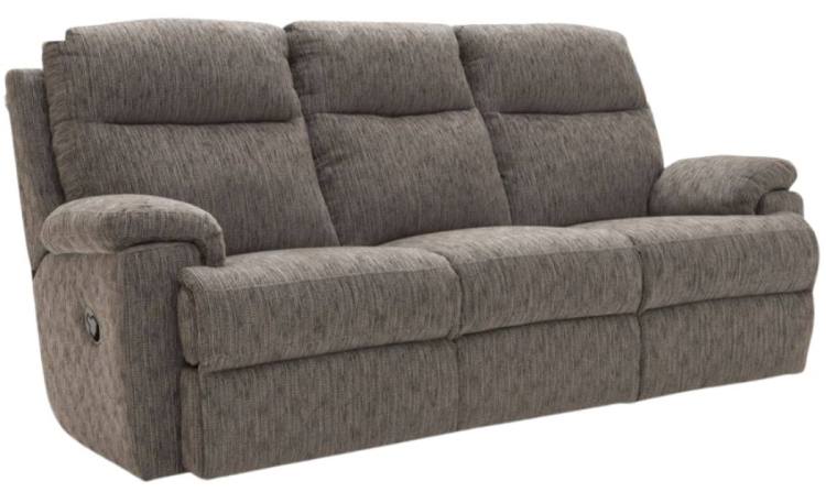 Harper 3 seater manual recliner sofa shown in closed position 