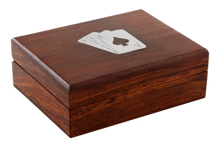 Wellington Brown Playing Card Box