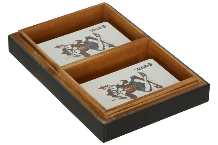 Wellington Black Playing Cards Box With Cards