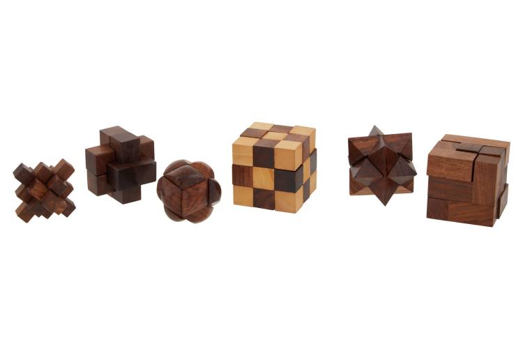 Wooden game pieces.