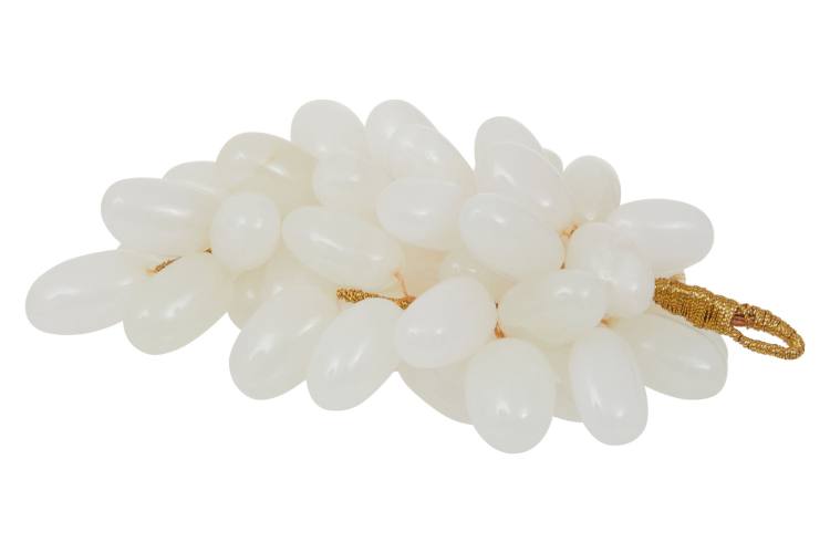 Prato Onyx White Grapes Ornament