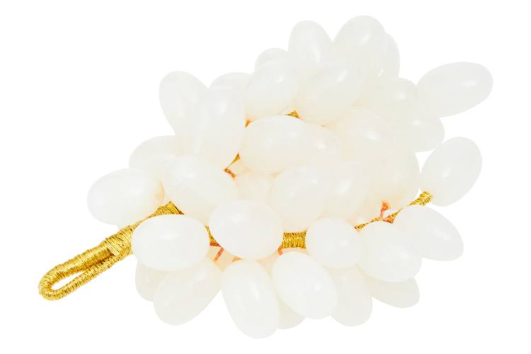 Prato Onyx White Grapes Ornament