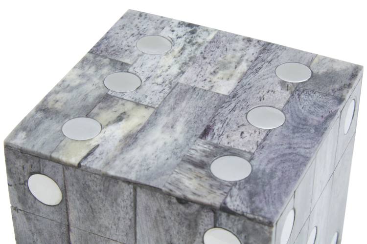 Wellington Grey Dice Box