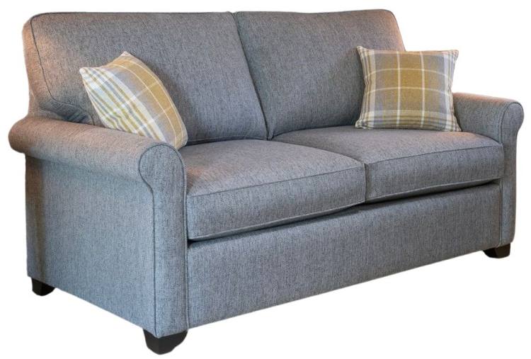 Poppy 2 seater shown in fabric 4719, scatters in 4533