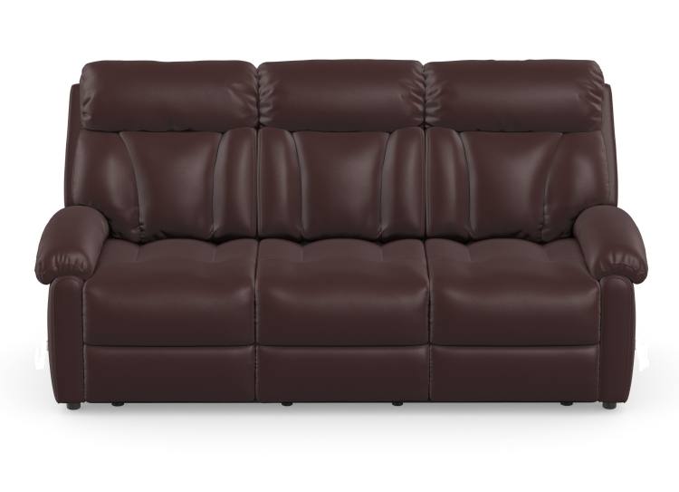 Georgina 3 seater sofa in Calda Rose Brown leather 