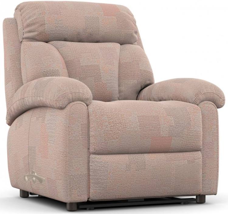 La-z-boy Georgina Manual Recliner chair shown in Patchwork Patchwork fabric 