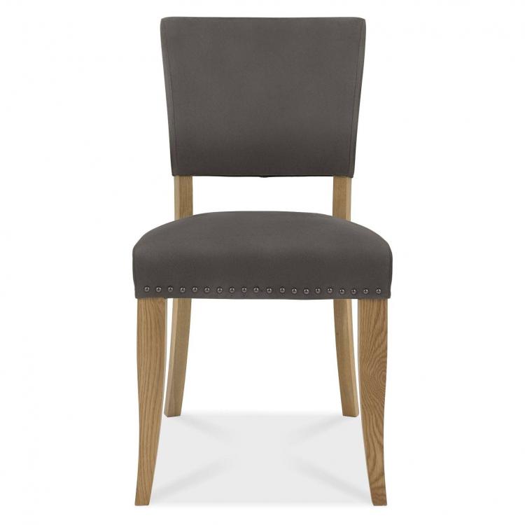 Bentley Designs Indus Rustic Oak Upholstered Chair