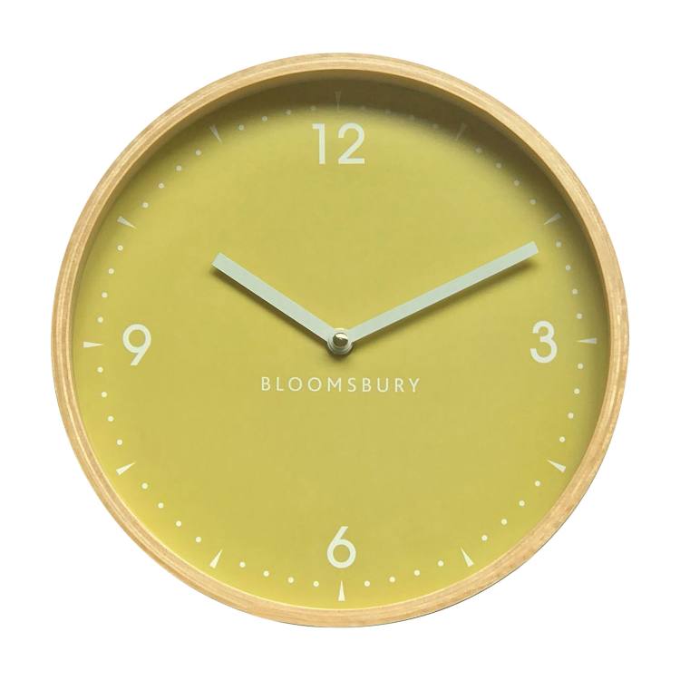 Ellington Yellow Minimalist Wall Clock