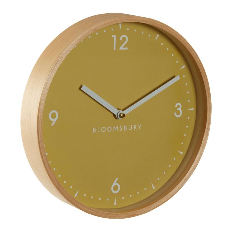 Ellington Yellow Minimalist Wall Clock