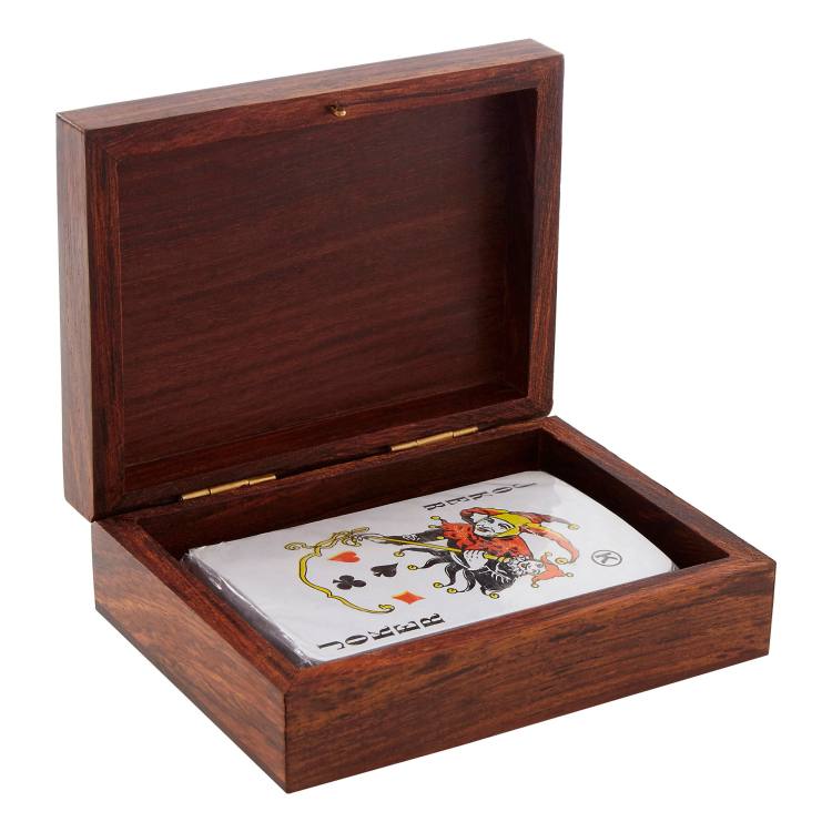 Wellington Brown Playing Card Box