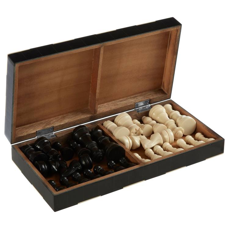 Storage for chess pieces.