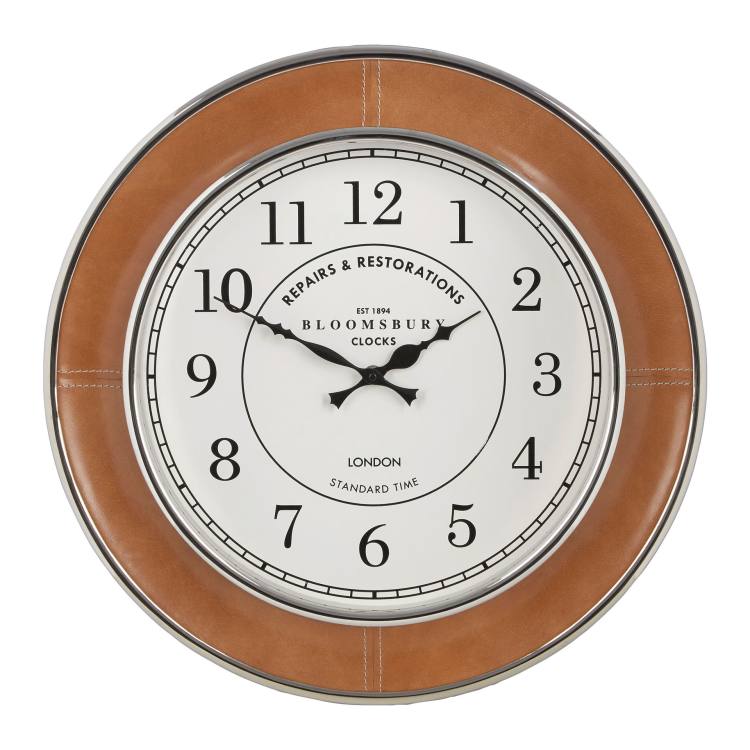 Wellington Small Leather Wall Clock