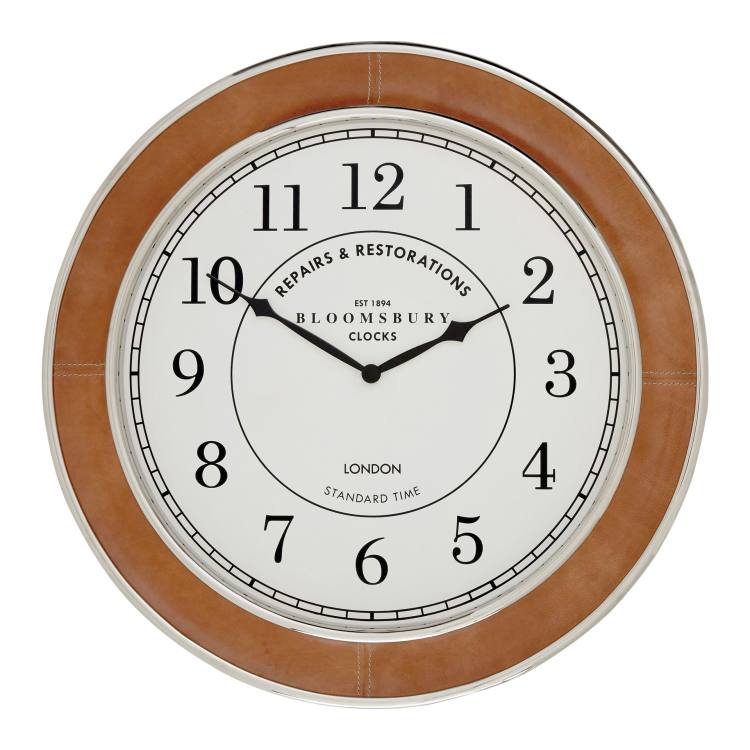 Wellington Large Leather Wall Clock