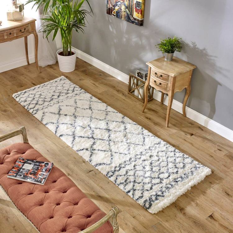 Milton Almond and Grey Patterned Rug