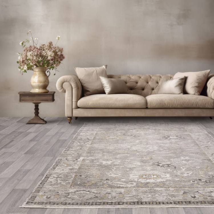 Kingston Beige Floral Rug