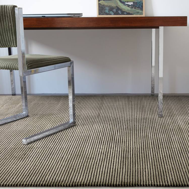 Stamford Striped Khaki Rug