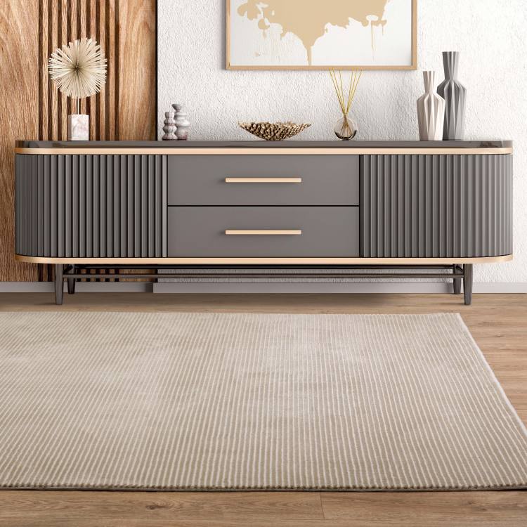 Stamford Striped Beige Rug