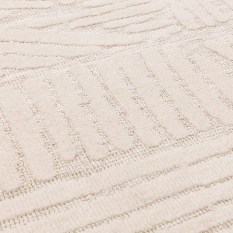 Rivara Beige Patterned Rug