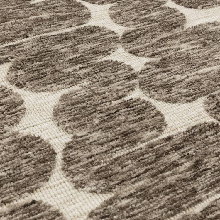 Rivara Brown Abstract Rug