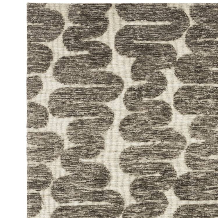 Rivara Brown Abstract Rug