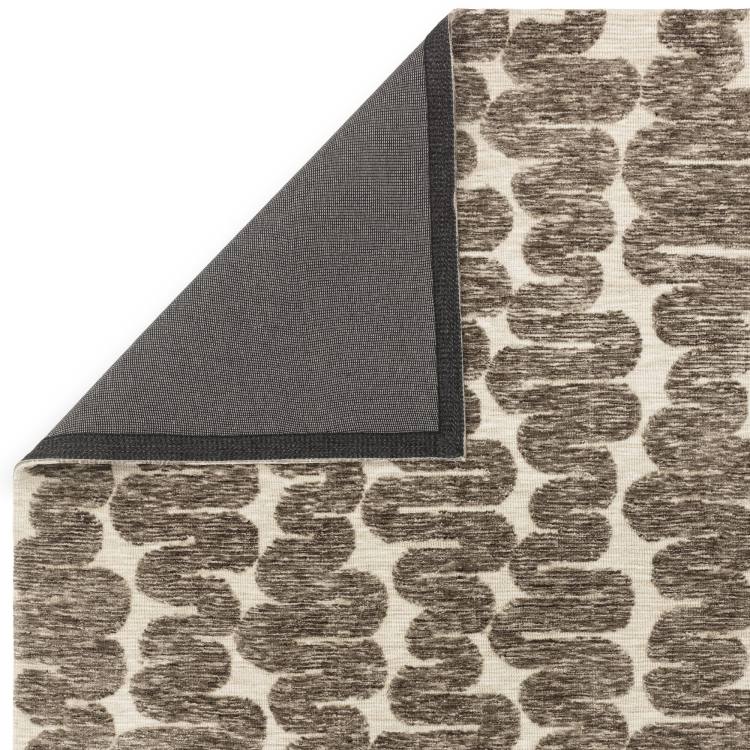 Rivara Brown Abstract Rug