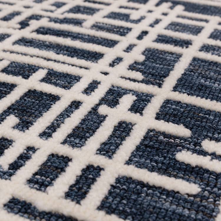 Rivara Blue Abstract Rug