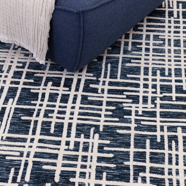 Rivara Blue Abstract Rug