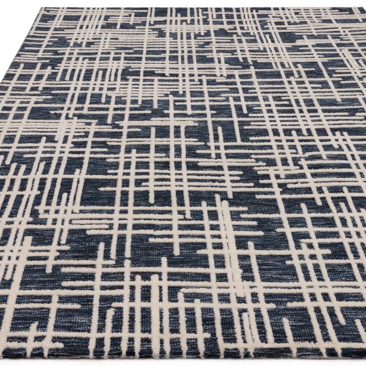 Rivara Blue Abstract Rug