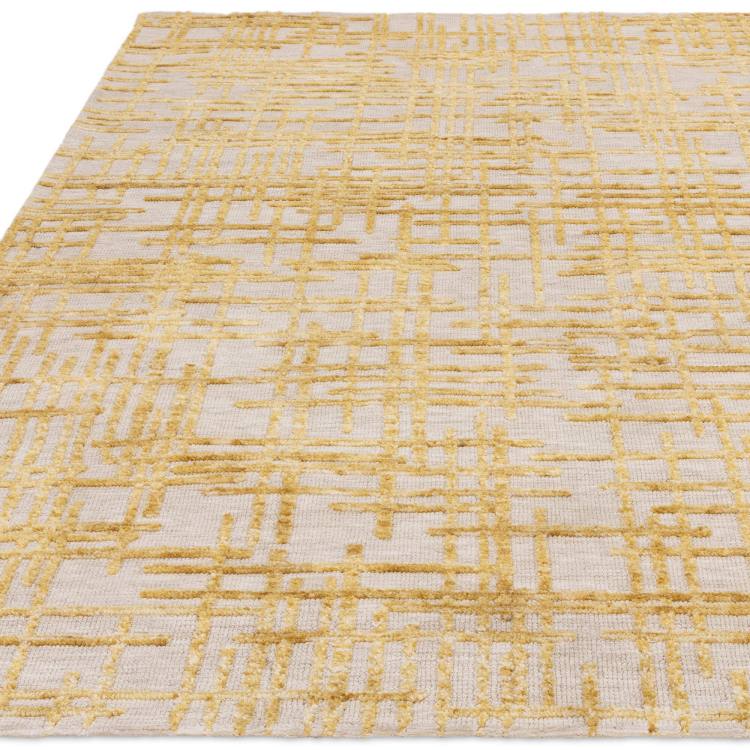 Rivara Gold Abstract Rug