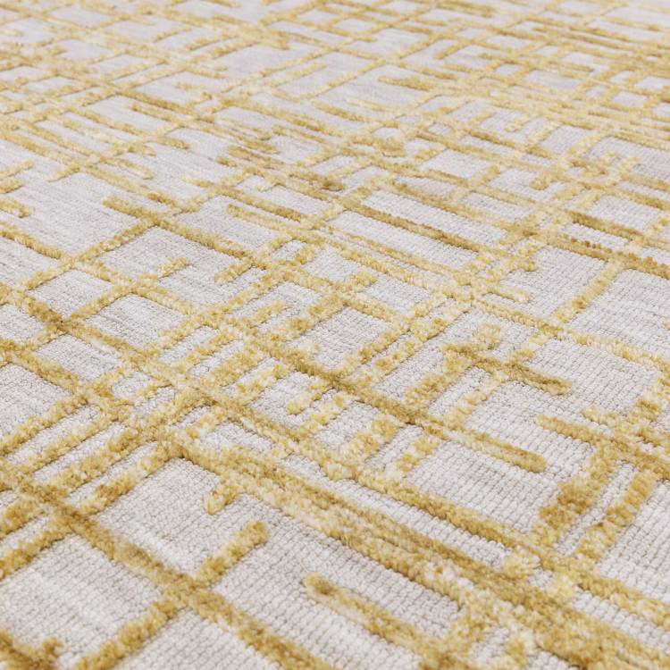 Rivara Gold Abstract Rug