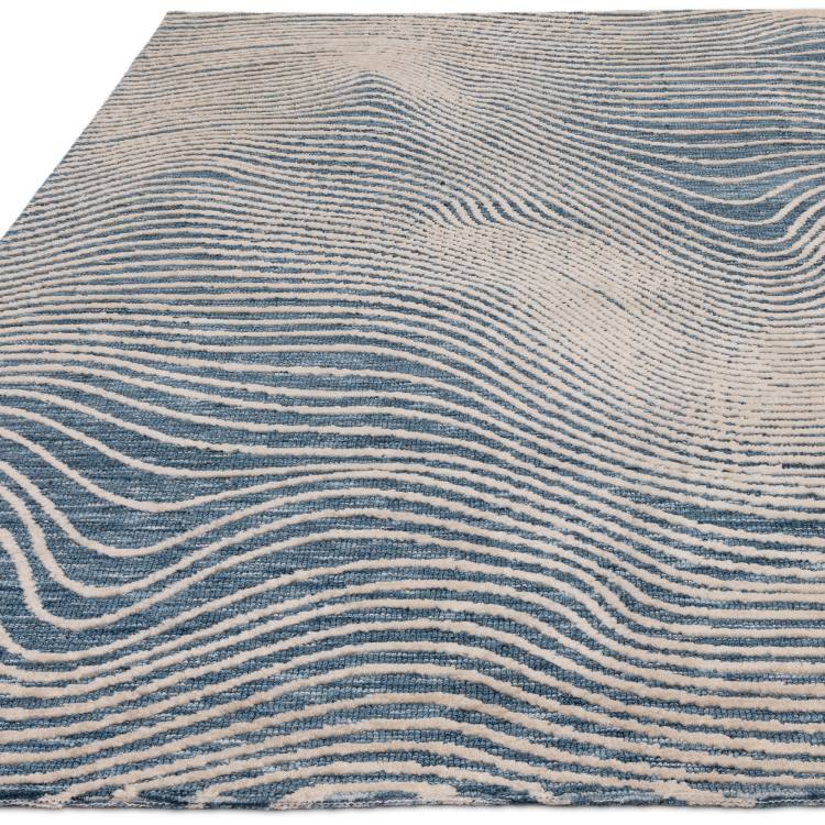 Rivara Blue Swirl Rug