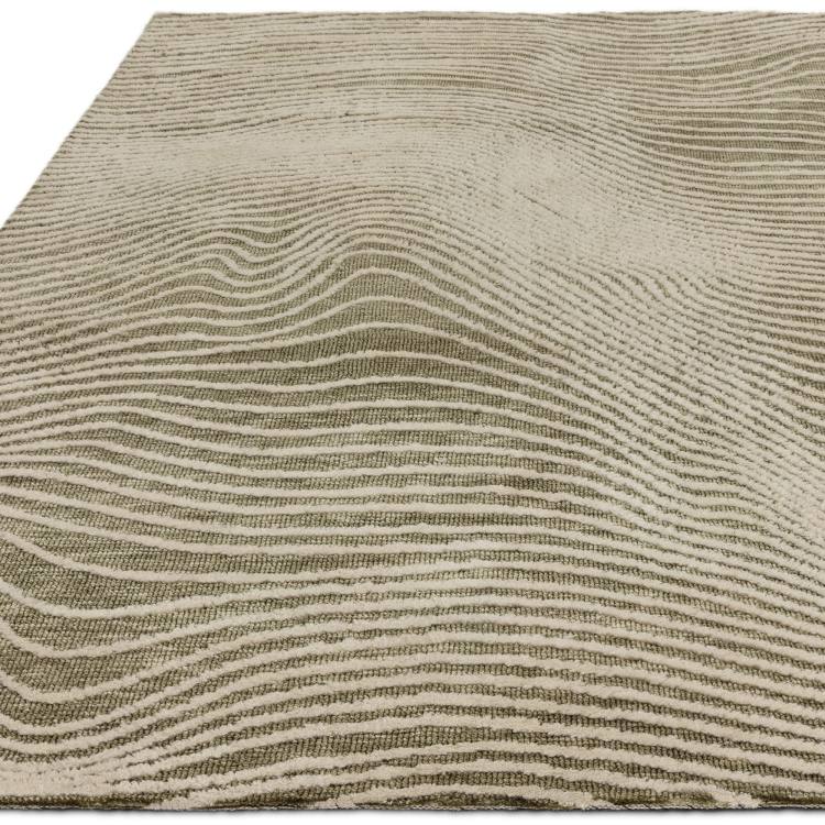 Rivara Green Swirl Rug