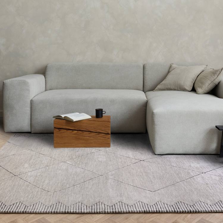 Rivara Grey Geometric Rug