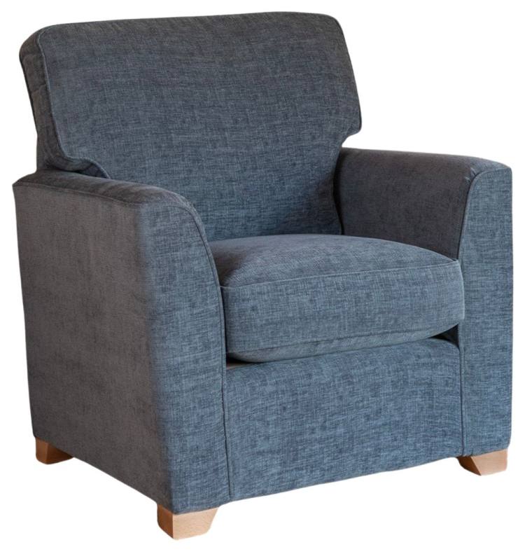 Reuben standard chair in fabric 4822, light feet